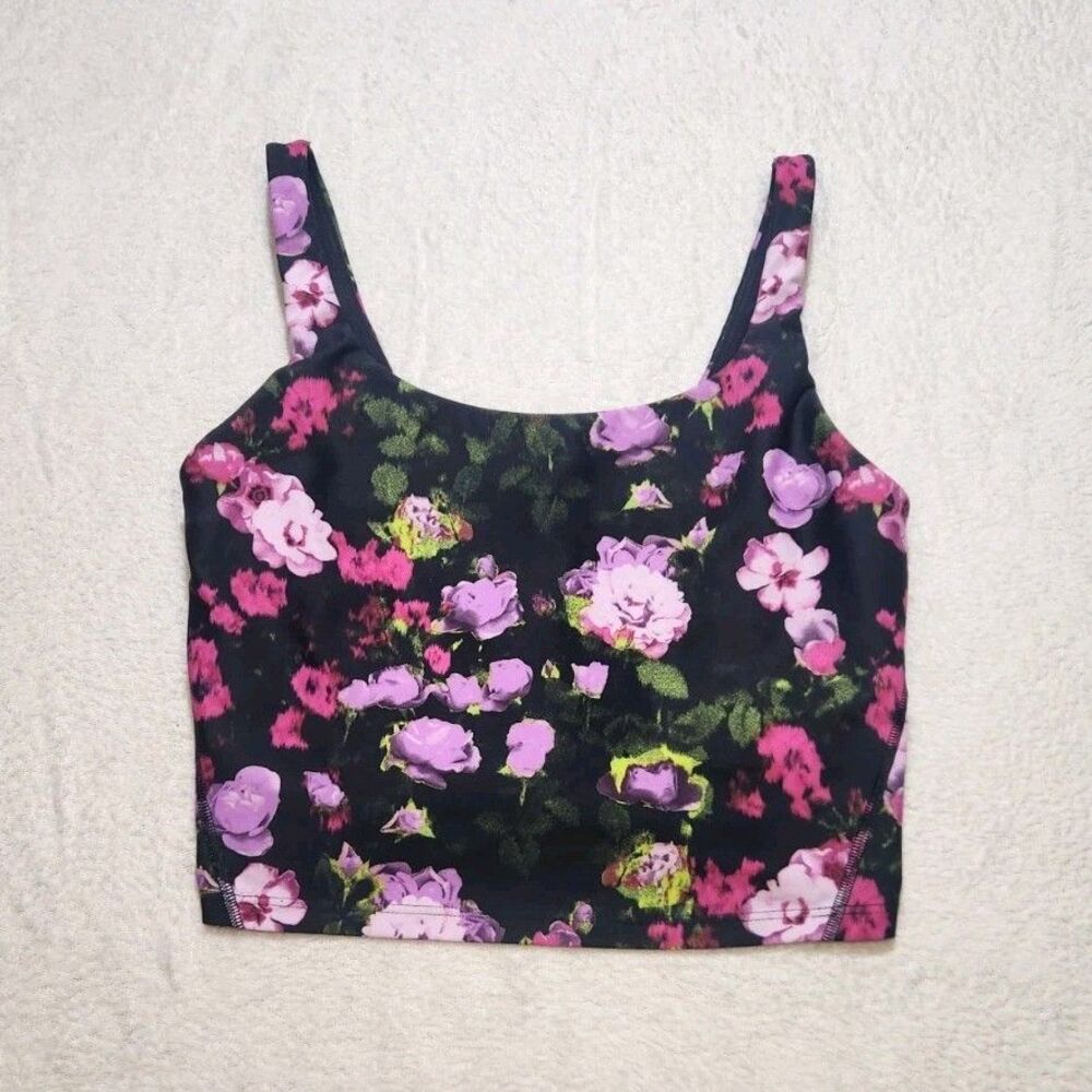 Old Navy Active Powersoft Sports Bra size M  Floral Go Dry Light Support